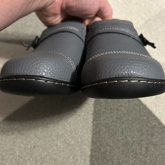 LAZYPOP Gray Classic Comfort Leather Loafers Women's Size 9.5 - Picture 5 of 14